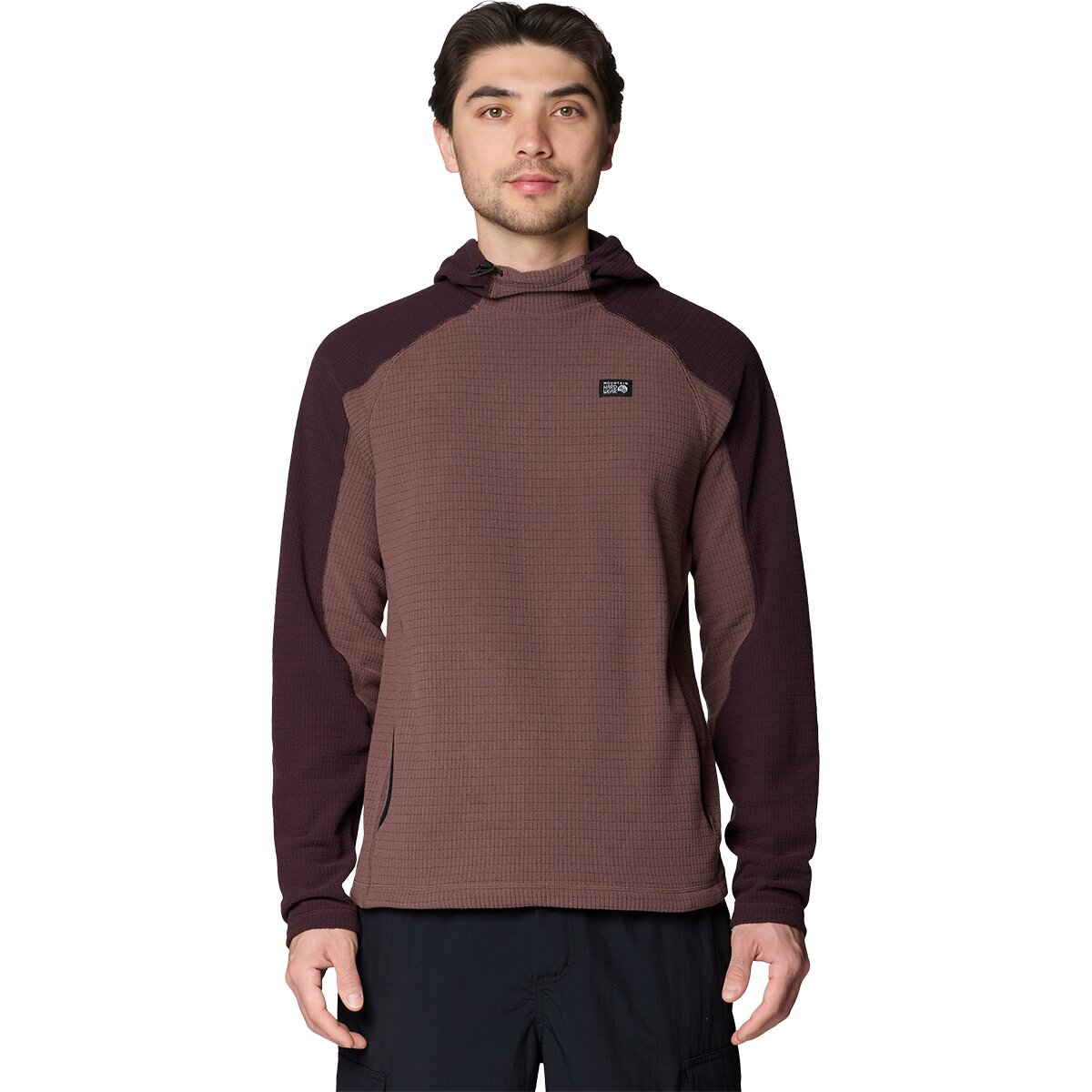 Image of Mountain Hardwear Summit Grid Hoodie - Men's Carob, XL