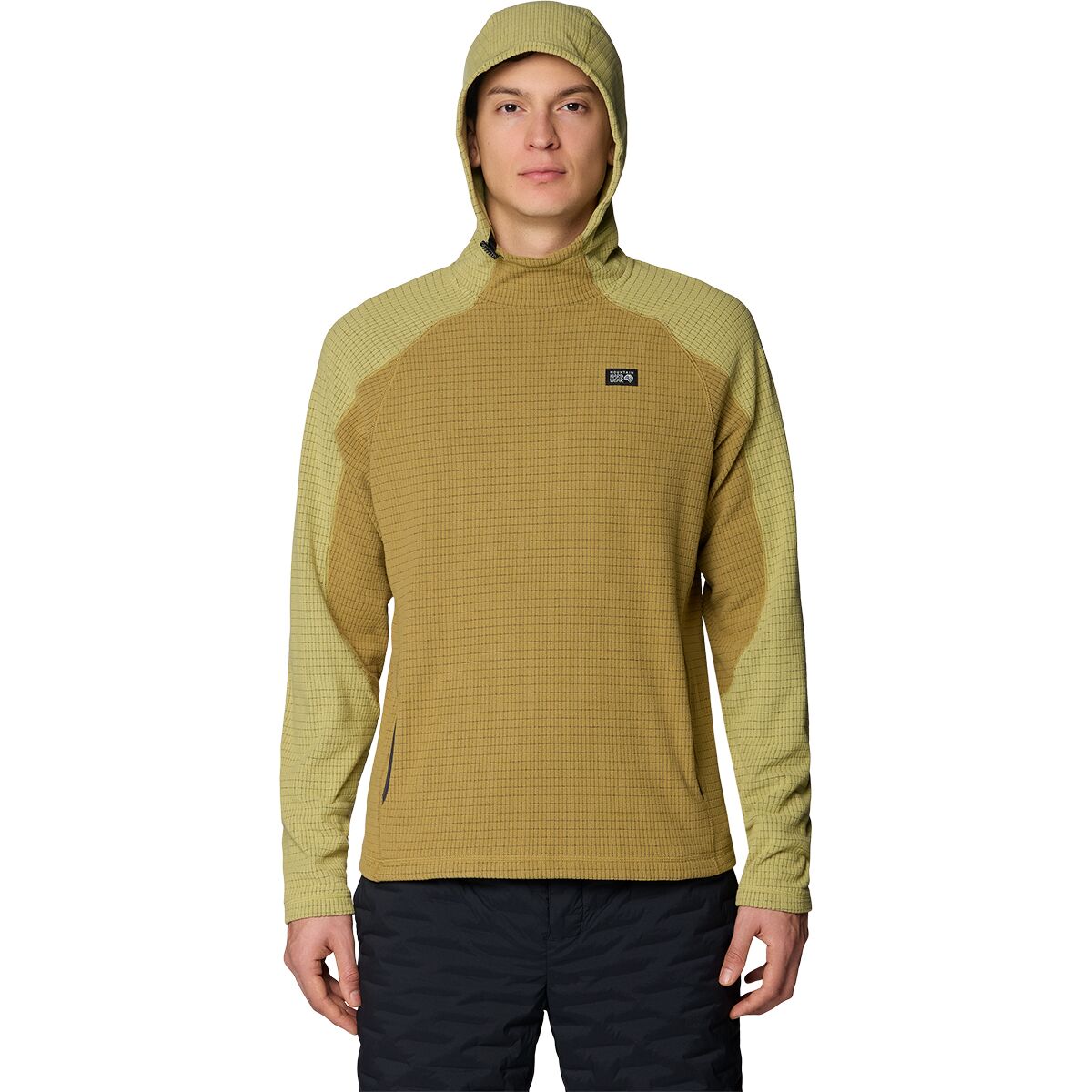 Image of Mountain Hardwear Summit Grid Hoodie - Men's Grassland, XXL