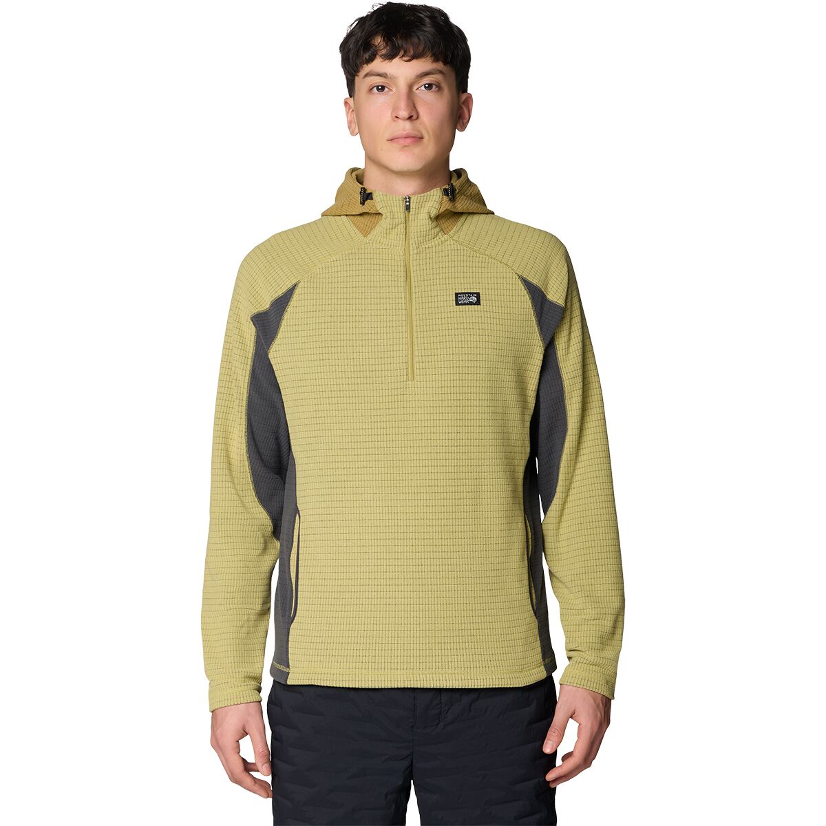 Image of Mountain Hardwear Summit Grid Zip Hoodie - Men's Forest Moss, XXL