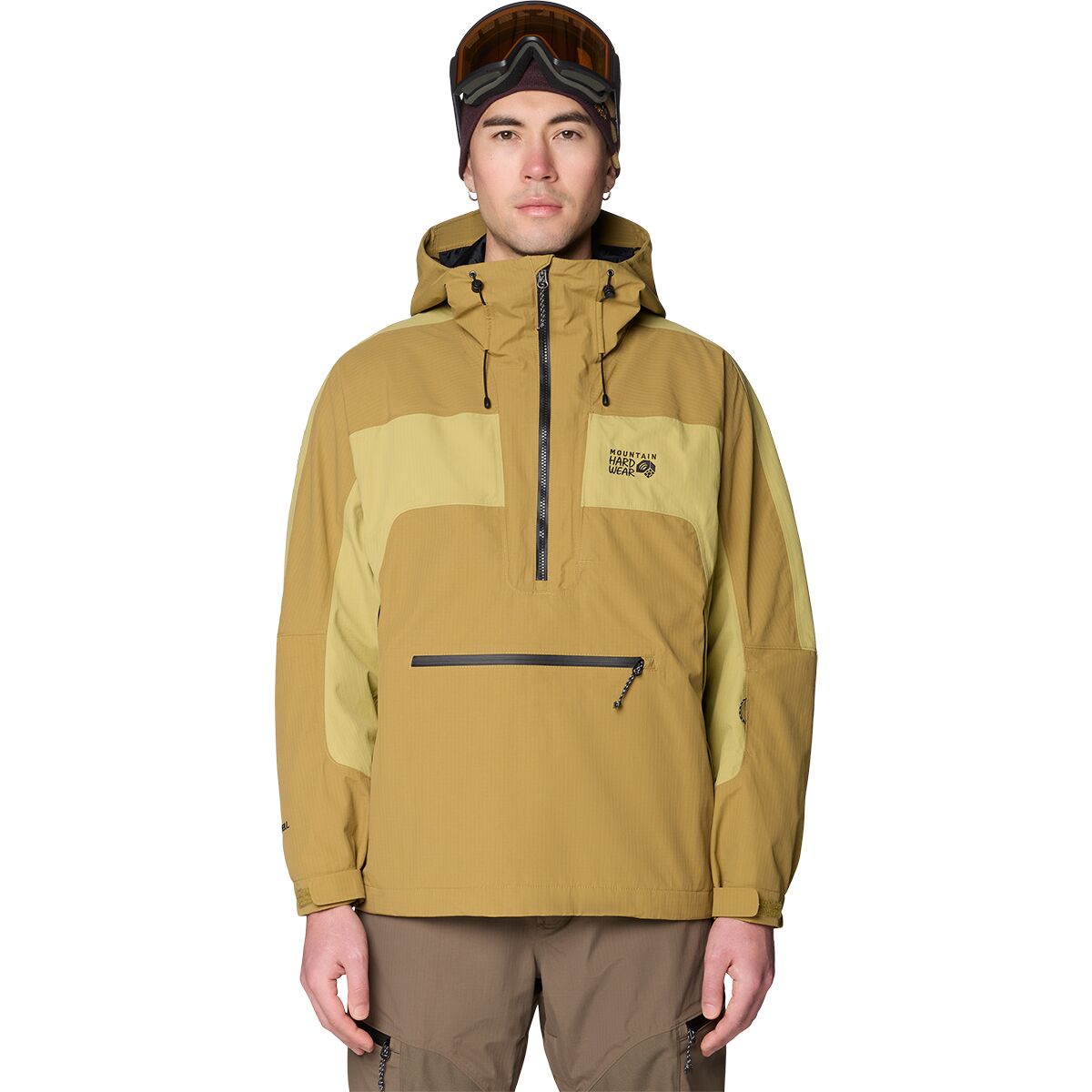 Image of Mountain Hardwear Warp Factor Anorak - Men's Grassland/Forest Moss, XXL