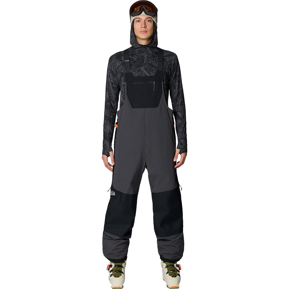 Mountain Hardwear Mountain Hardwear Warp Factor Bib Pant - Men's Shark/Black, L/Short - $349.99 at Backcountry.com