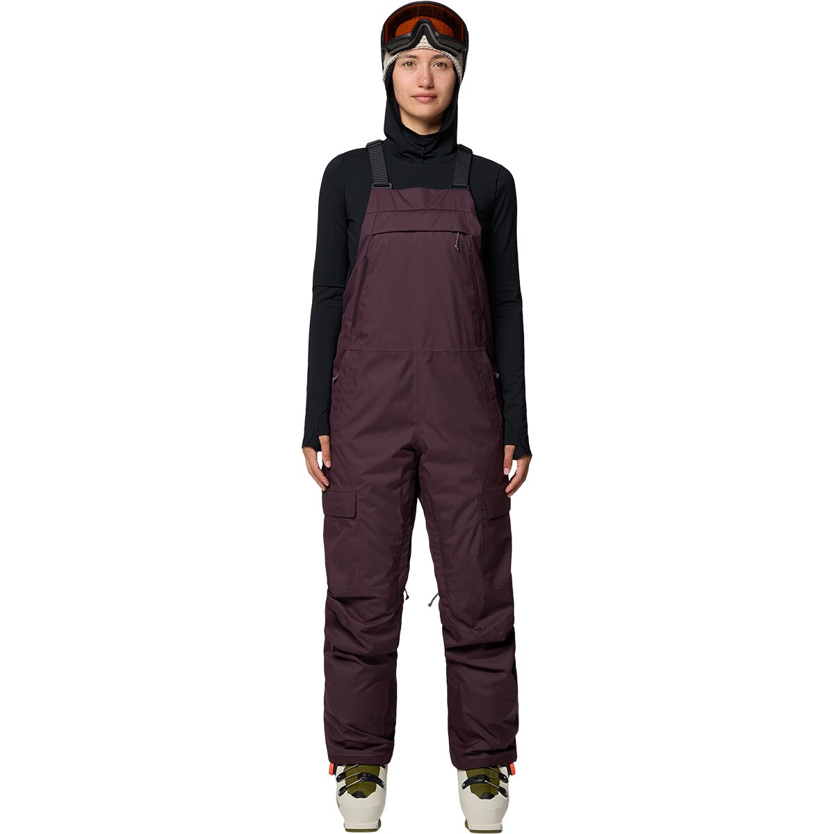 Image of Mountain Hardwear Firefall Bib Pant - Women's Deep Mulberry, XL/Reg