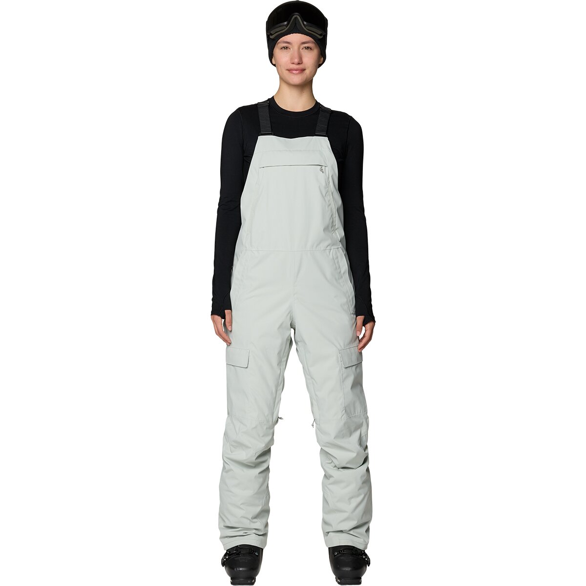 Image of Mountain Hardwear Firefall Bib Pant - Women's Gamma Grey, L/Reg