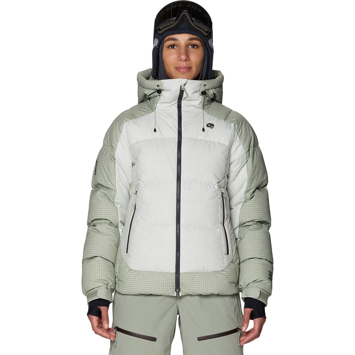 Image of Mountain Hardwear Flow Factor Down Jacket - Women's Silt Grey/Gamma Grey, XS