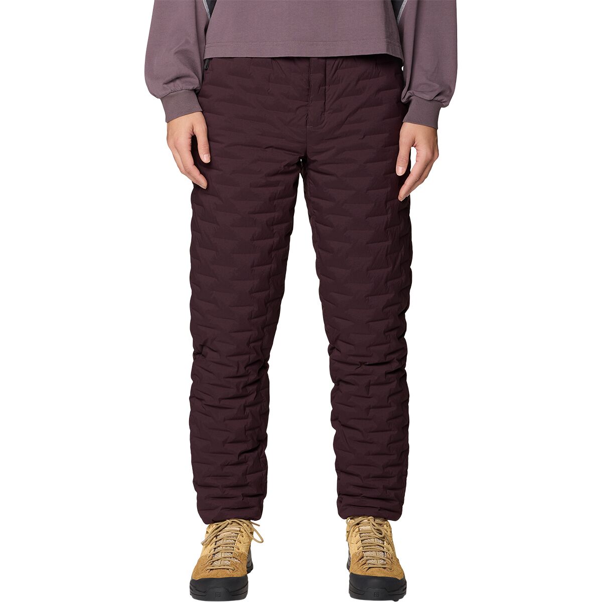 Image of Mountain Hardwear Stretchdown Light Pant - Women's Deep Mulberry, XL/Reg