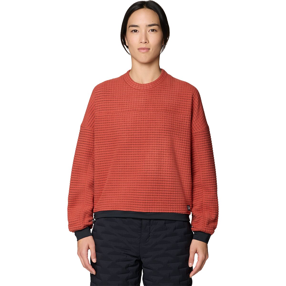 Image of Mountain Hardwear Summit Grid Big Grid Crew Pullover - Women's Mars Red, XL