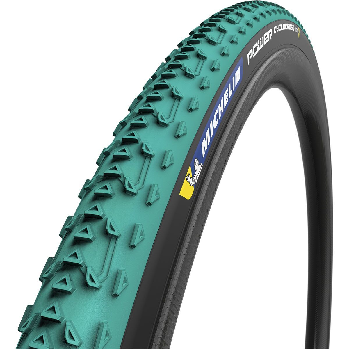 Image of Michelin Power Cyclocross Jet Tire - Tubeless Green/Black, 700x33