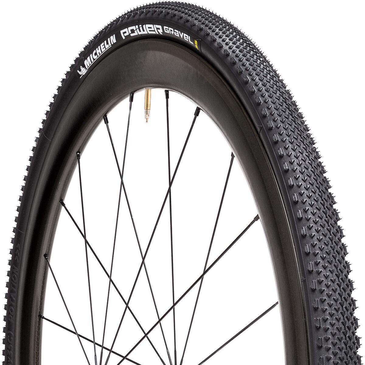 Image of Michelin Power Gravel Tire - Tubeless Black, V2, 700x35