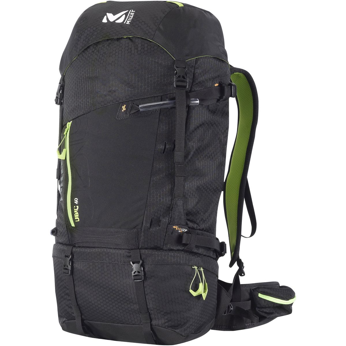 Sac à Dos Millet Ubic 40L - Randonnée Unisexe Sans Armature - Capacité 31-40L - Noir - 9