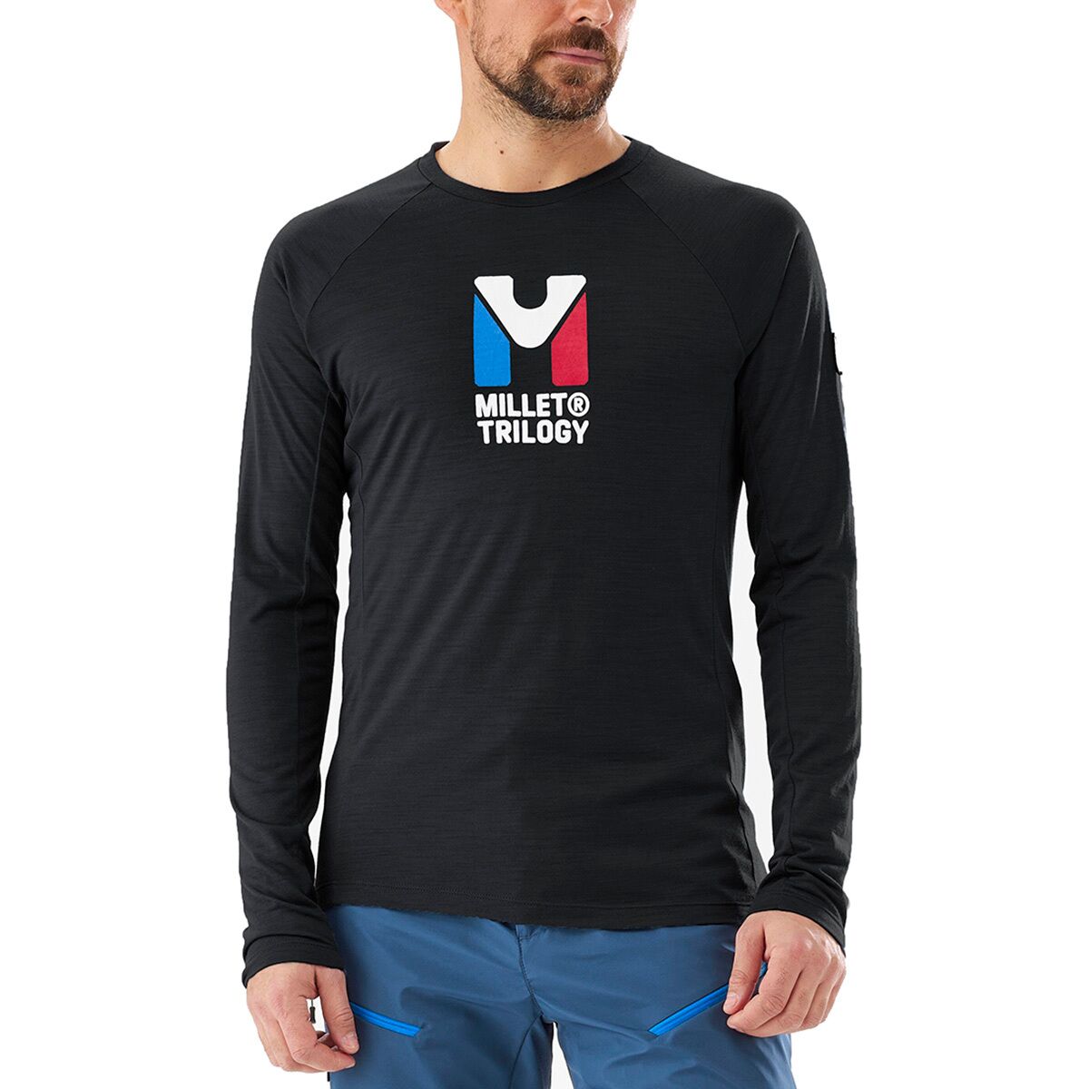 Image of MILLET Trilogy Wool Ts Long-Sleeve Top - Men's Black - Noir, S