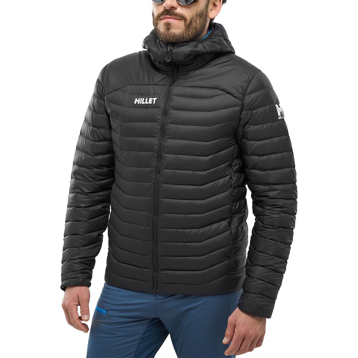 Image of MILLET Evole Light 700 Hooded Jacket - Men's Black - Noir, XXL