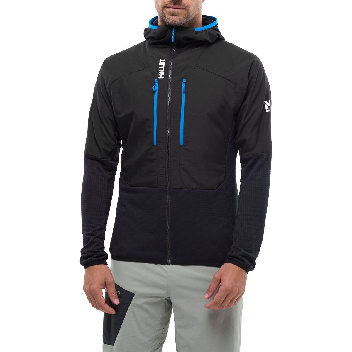 Image of MILLET Parmelan Hybrid Hoodie - Men's Black - Noir, XL