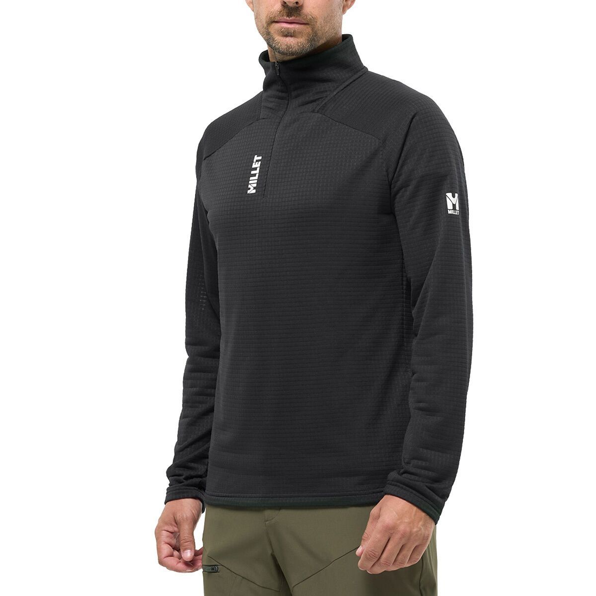 Image of MILLET Parmelan Light Fleece Pullover - Men's Black - Noir, XL