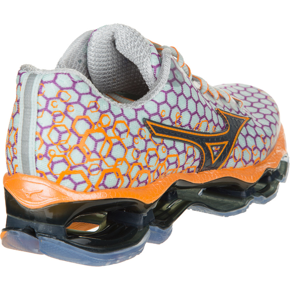 *NEW* Mizuno Wave Prophecy 3 Women Size 8 (orange/blue) Mizuno Womens 7.5 Wave Prophecy 3 Running Shoes Metalic  main image 3
