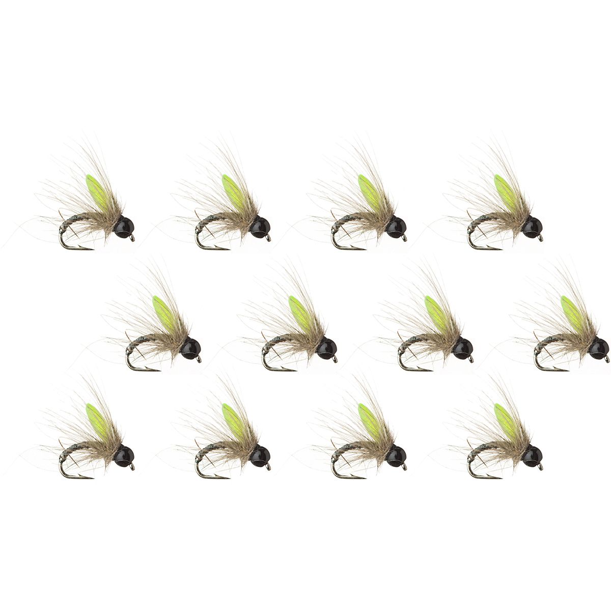 Montana Fly Company Montana Fly Company Juan's Kryptonite Caddis - 12 Pack Green, #14