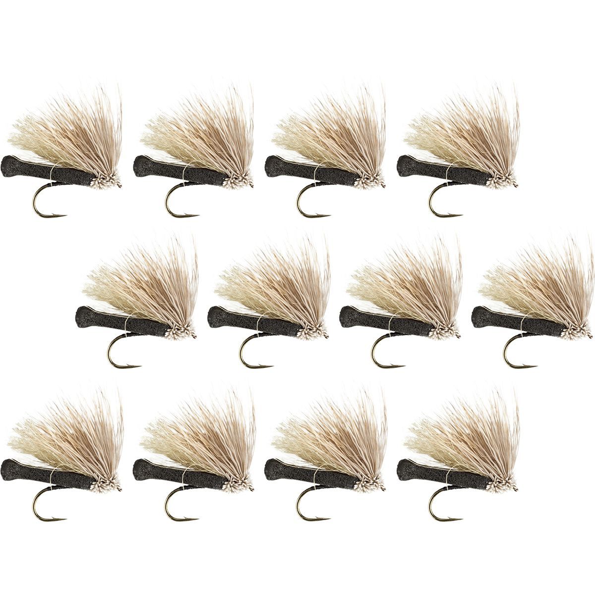 Image of Montana Fly Company Furimsky's Fluttering Foam Caddis - 12-Pack Black, 14