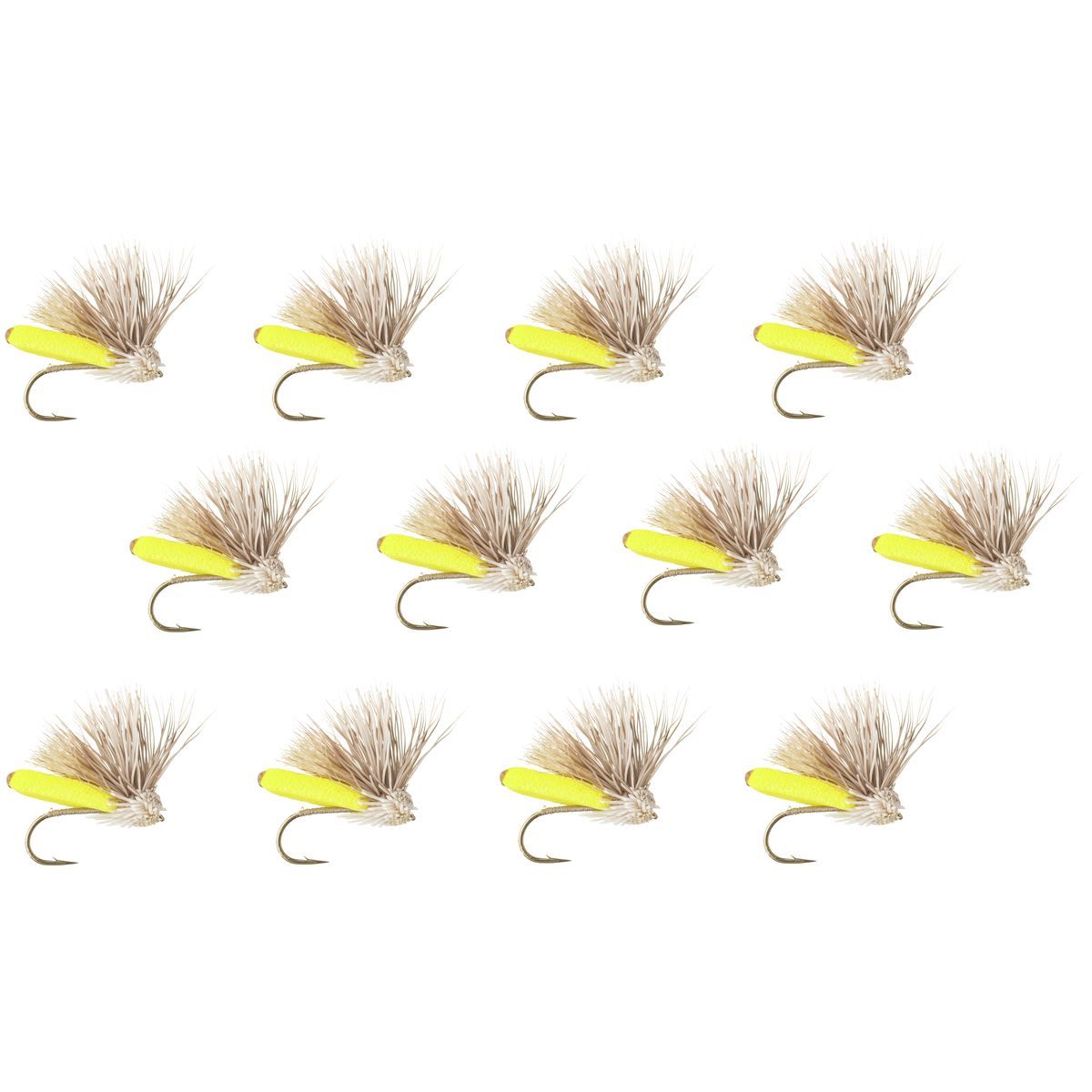 Image of Montana Fly Company Furimsky's Fluttering Foam Caddis - 12-Pack Yellow, 14