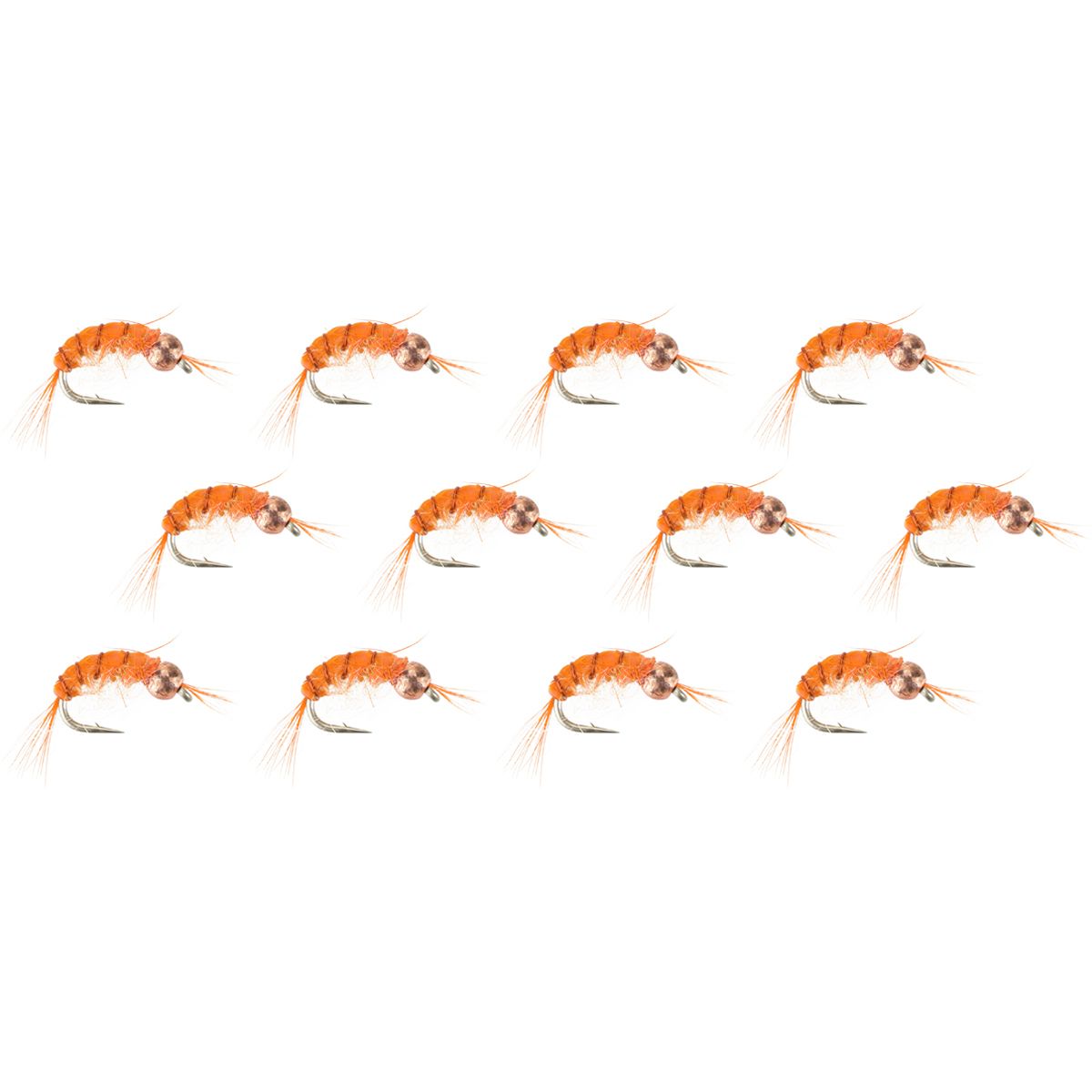 Montana Fly Company Montana Fly Company BH Scud - 12-Pack Orange, #18