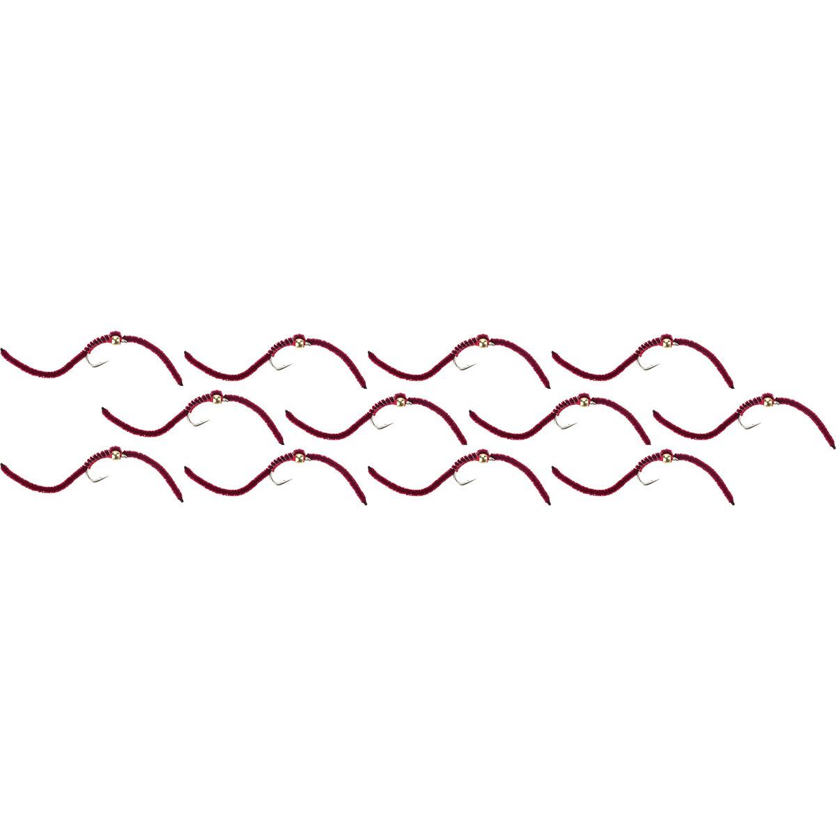 Montana Fly Company BH San Juan - 12-Pack Blood Red, #14