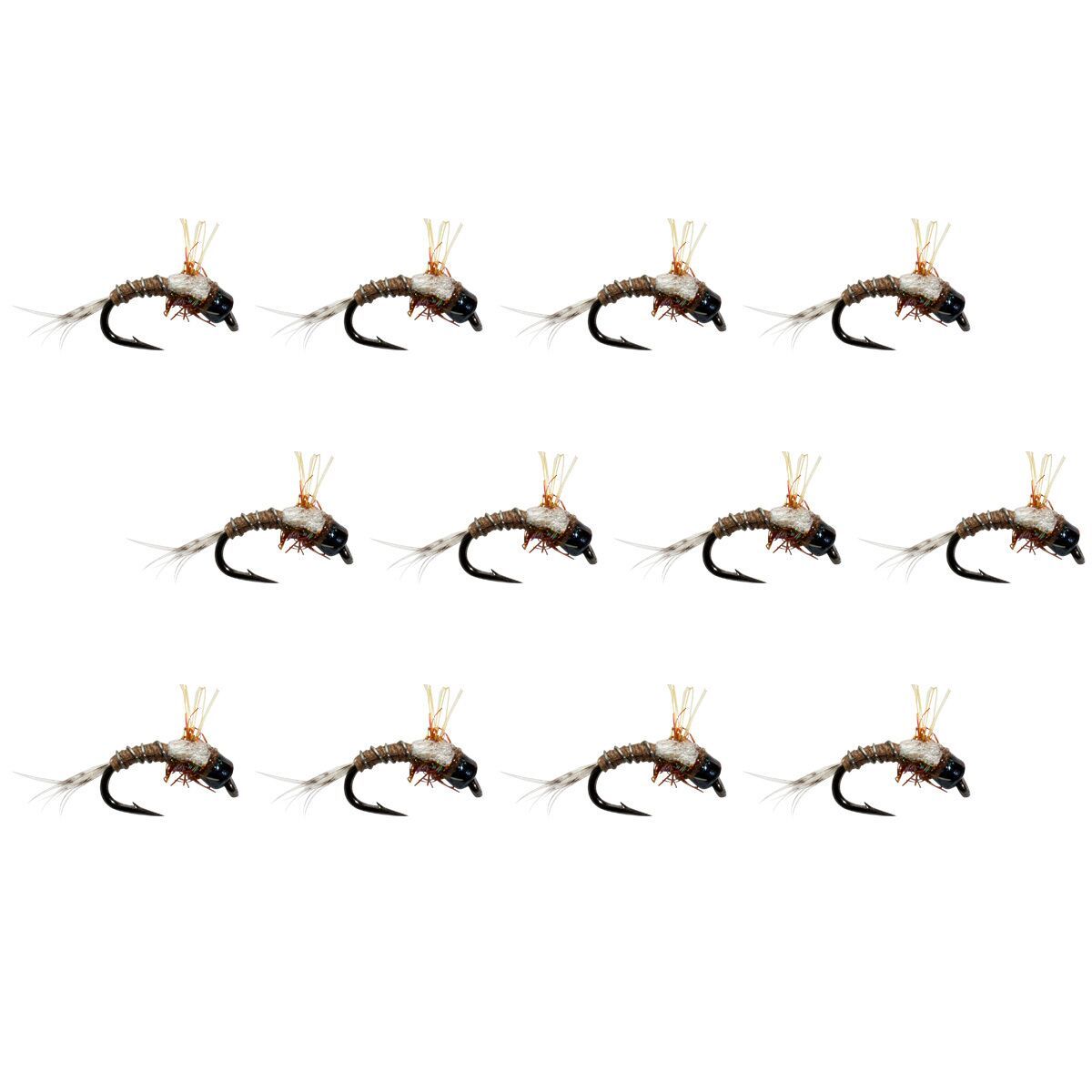 Image of Montana Fly Company Duane's BH Butt Crack Baetis - 12-Pack Brown, #18
