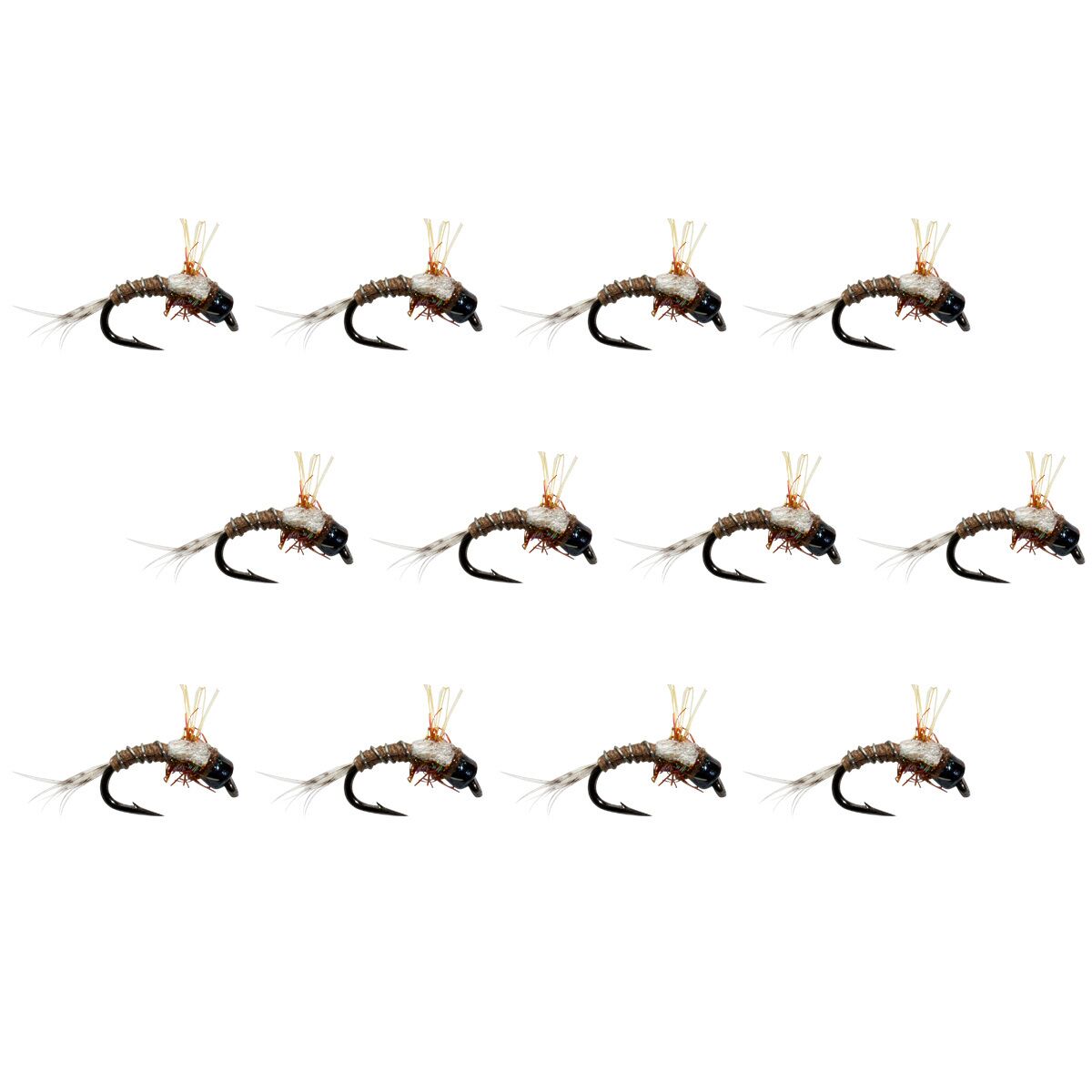 Montana Fly Company Montana Fly Company Duane's BH Butt Crack Baetis - 12-Pack Brown, #20