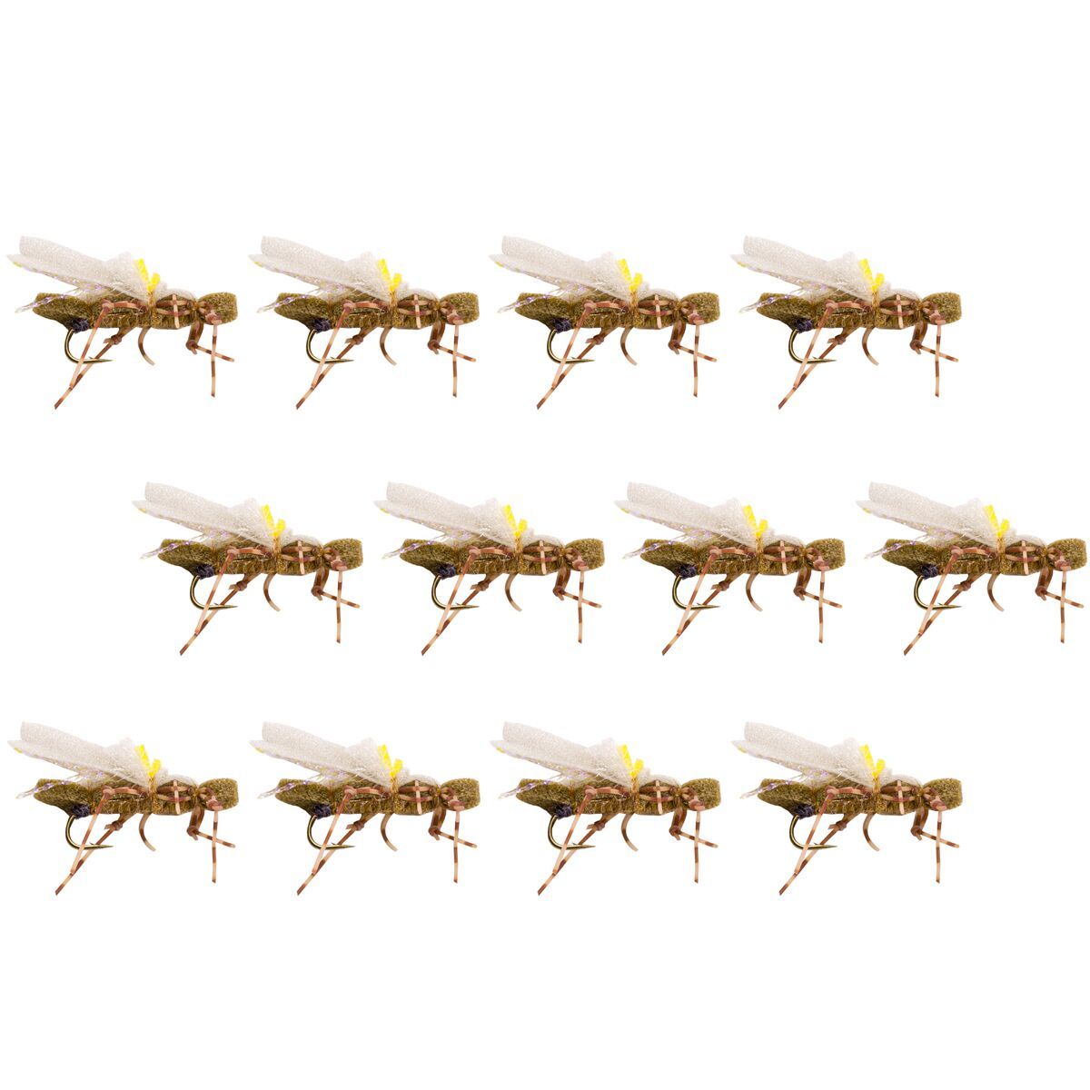 Montana Fly Company Water Walker - 12-Pack Dark Tan/Golden Stone, #10