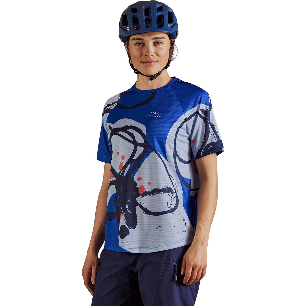 Maloja Maloja MijanesM Multi Short-Sleeve Jersey - Women's Bright Cobalt Multi, XS