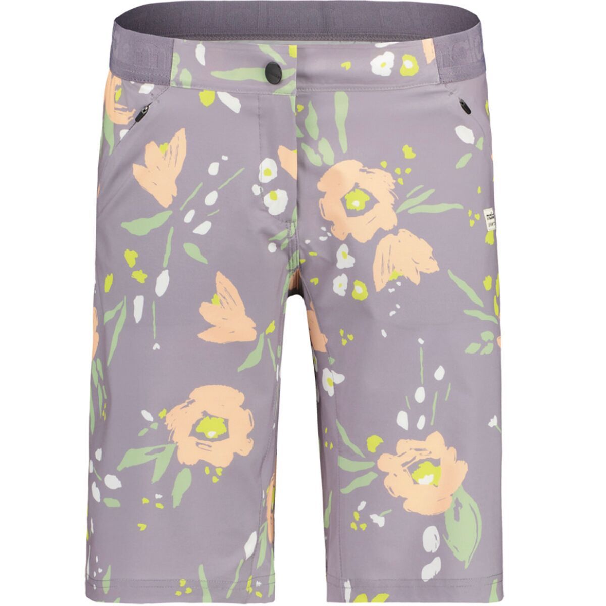 Image of Maloja AnemonaM Printed Mountain Bike Short - Women's Smoky Purple Brushflower, M