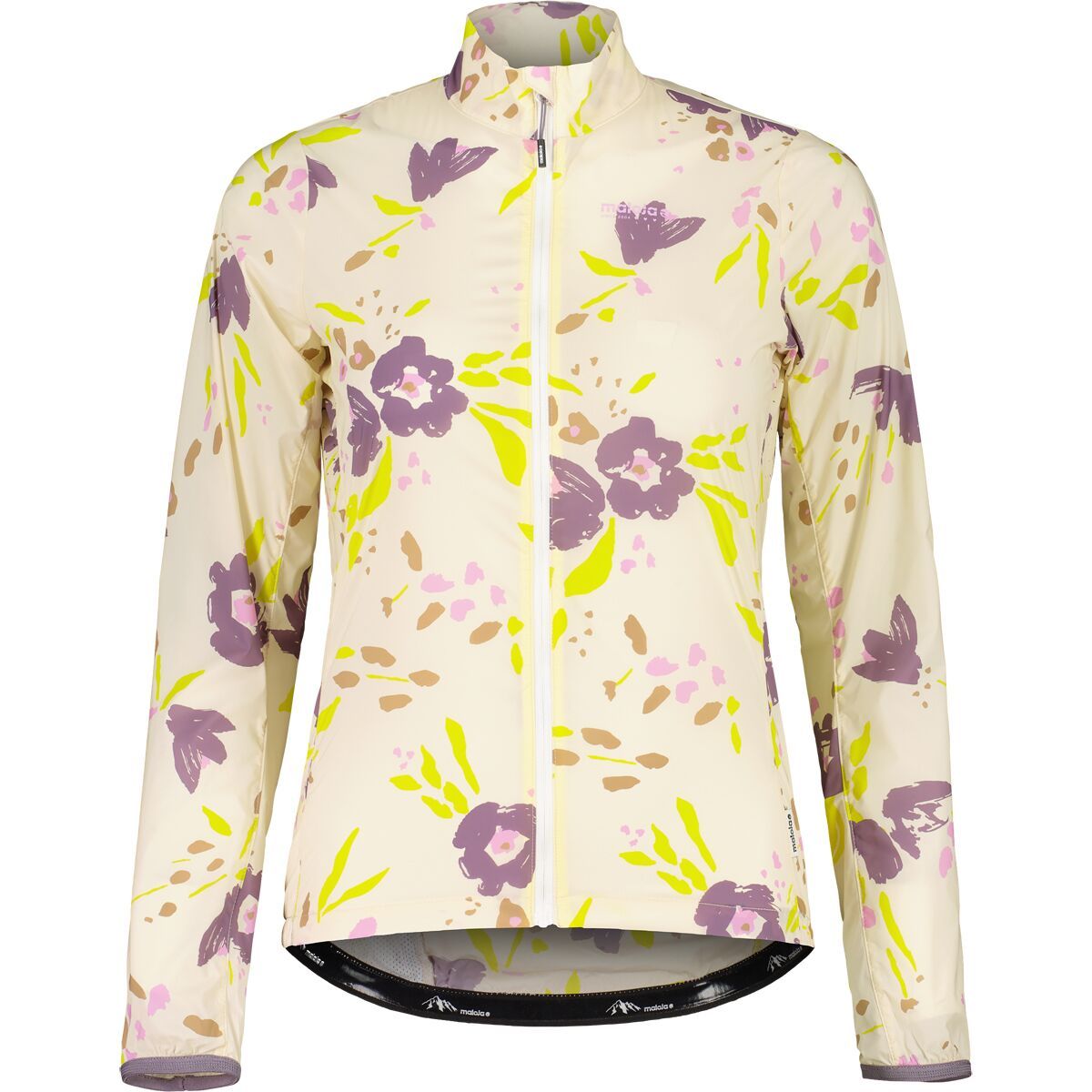 Image of Maloja SeisM Printed Cycling Jacket - Women's Shaded White Brushflower, S