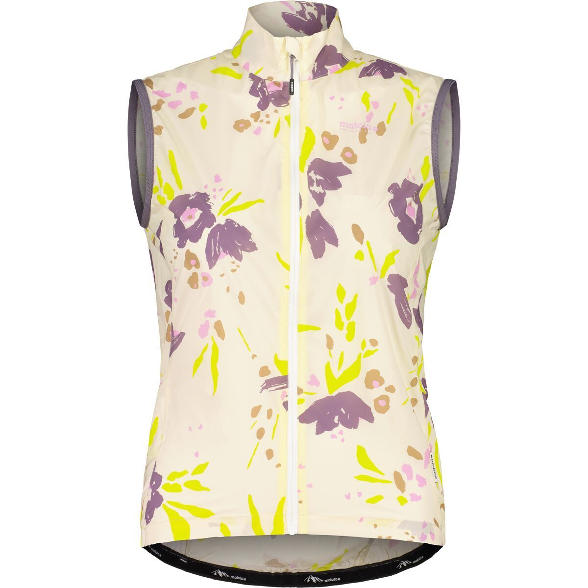 Image of Maloja SeisM Printed Cycling Vest - Women's Shaded White Brushflower, S