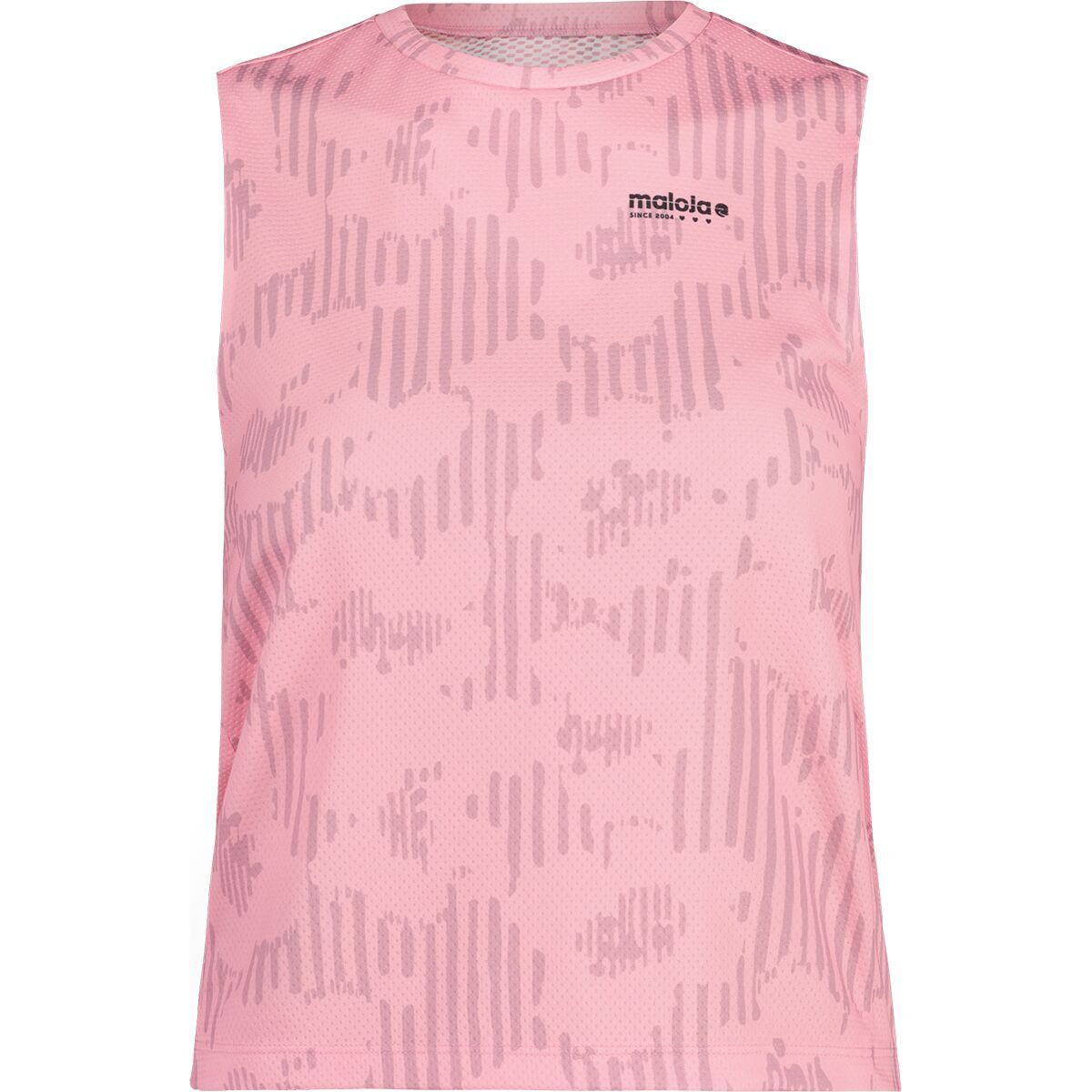 Image of Maloja WallbergM Tank Jersey - Women's Magnolia Stripeflower, M