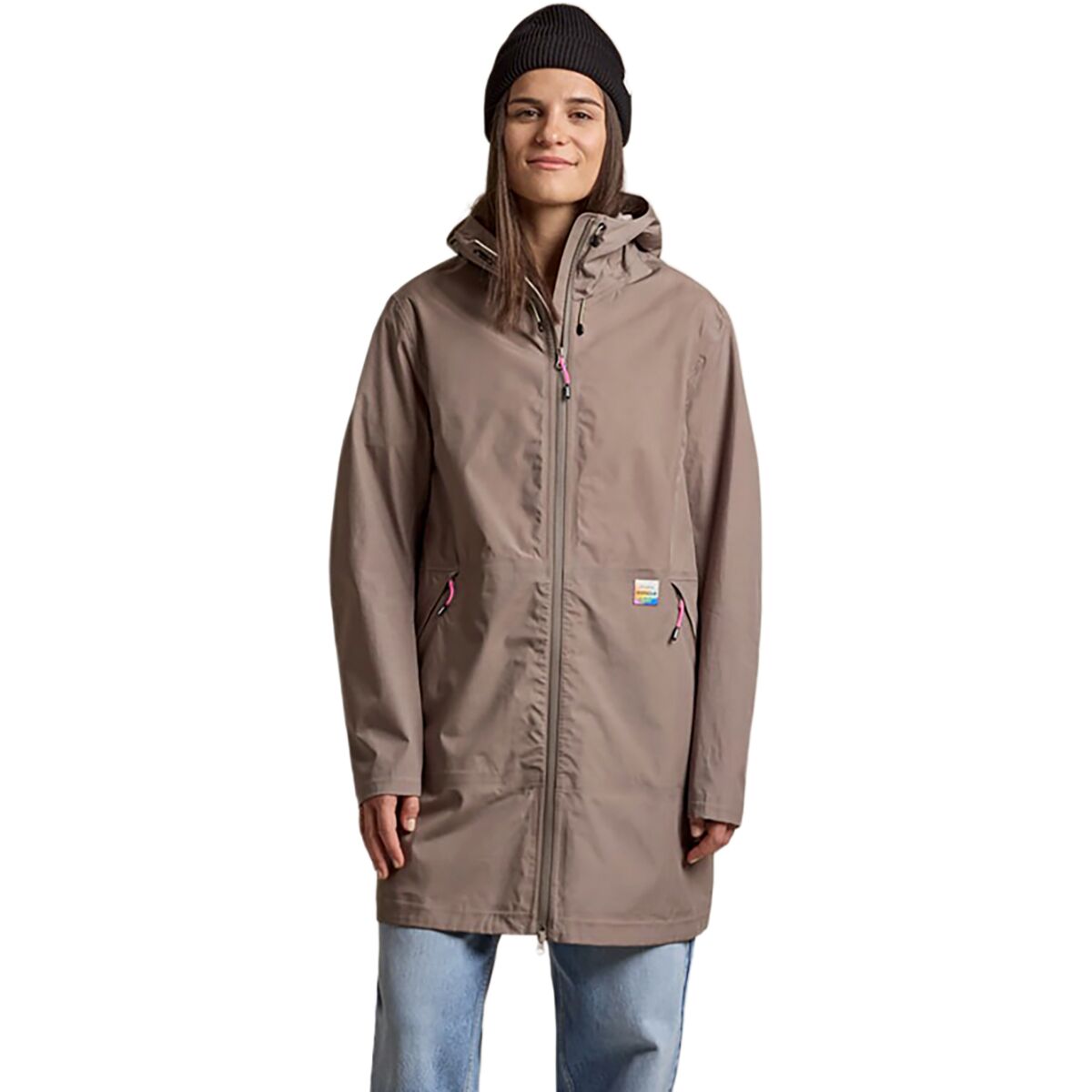 Image of Maloja MoldauM Trench Rain Jacket - Women's Warm Shadow, M