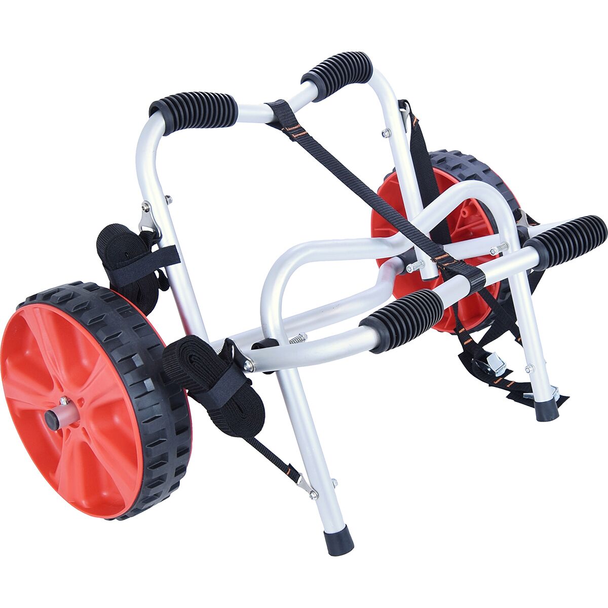 Image of Malone Auto Racks ClipperTRX Deluxe Kayak/Canoe Cart Silver, No-Flat Tires