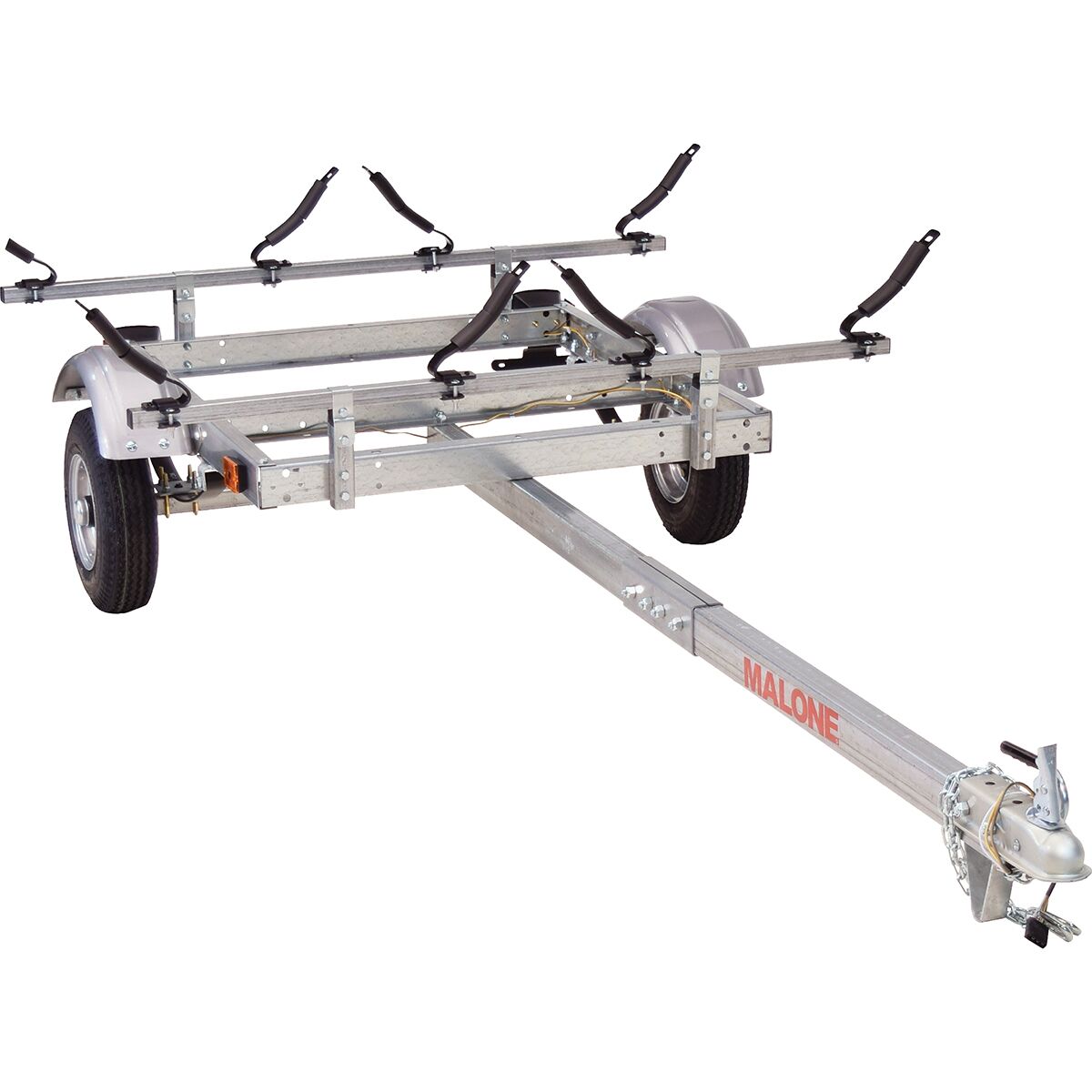 Image of Malone Auto Racks EcoLight 2 Kayak Trailer Silver, 2 J-Racks
