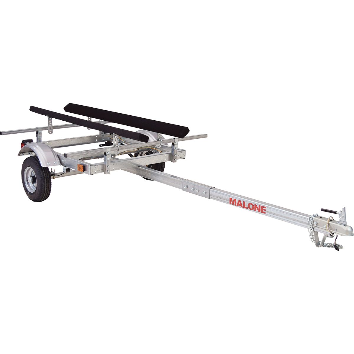 Image of Malone Auto Racks EcoLight Single Kayak Trailer Silver, 1 Set Bunks