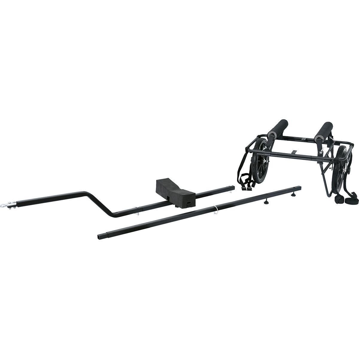 Image of Malone Auto Racks Forge BTB - Canoe & Kayak Cart W/Bike Tow Bar Black, One Size