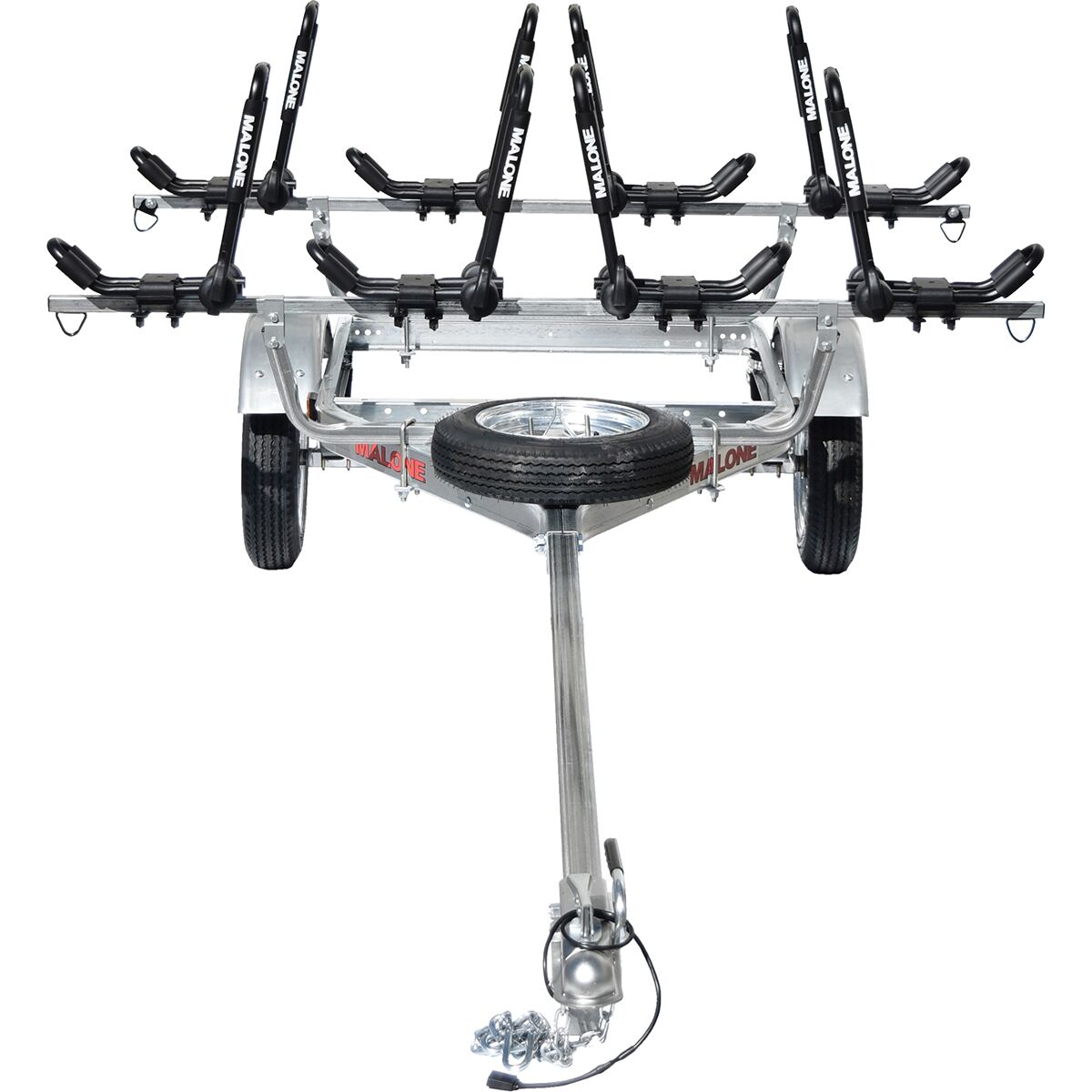 Image of Malone Auto Racks MicroSport Trailer Package Silver, 2 Sets Bunks