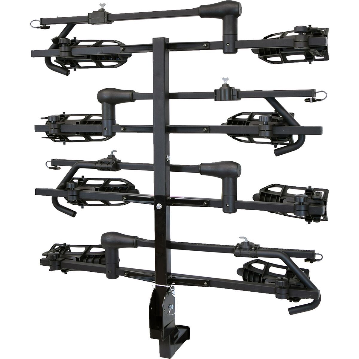 Image of Malone Auto Racks Pilot HM4 - Hitch Mount Platform 4 Bike Carrier Silver, One Size