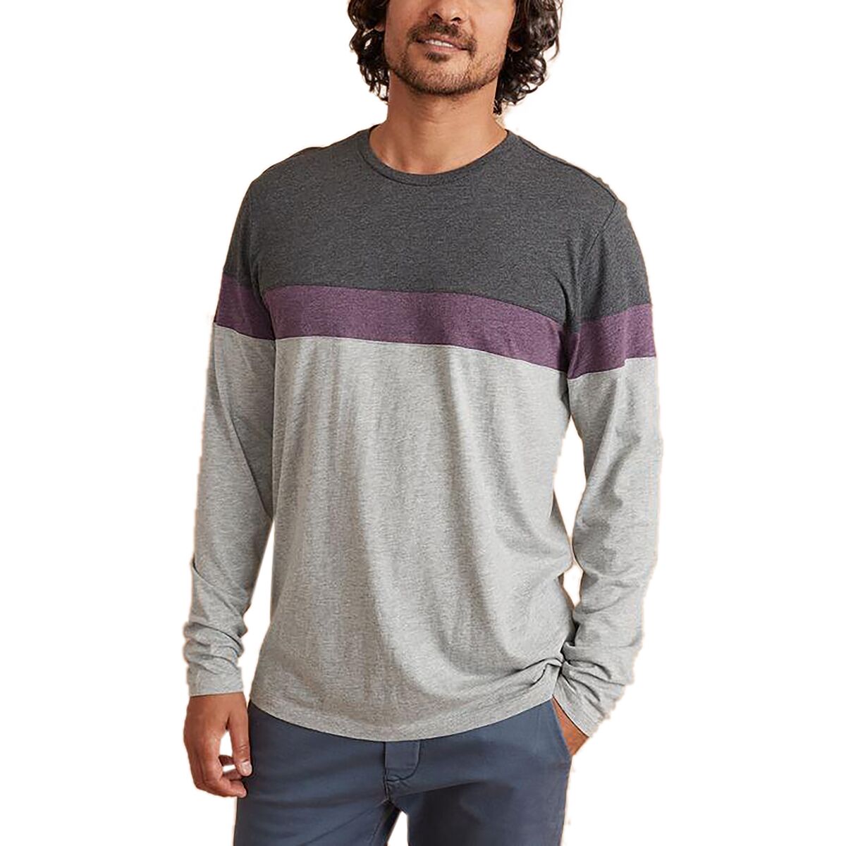 Marine Layer Jacob Long-Sleeve Crew T-Shirt - Men's product image
