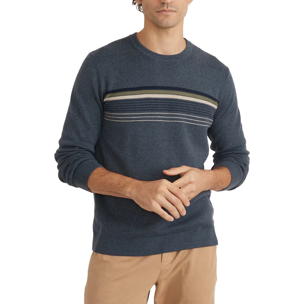 Marine Layer Chest Stripe Sweater Men s Clothing