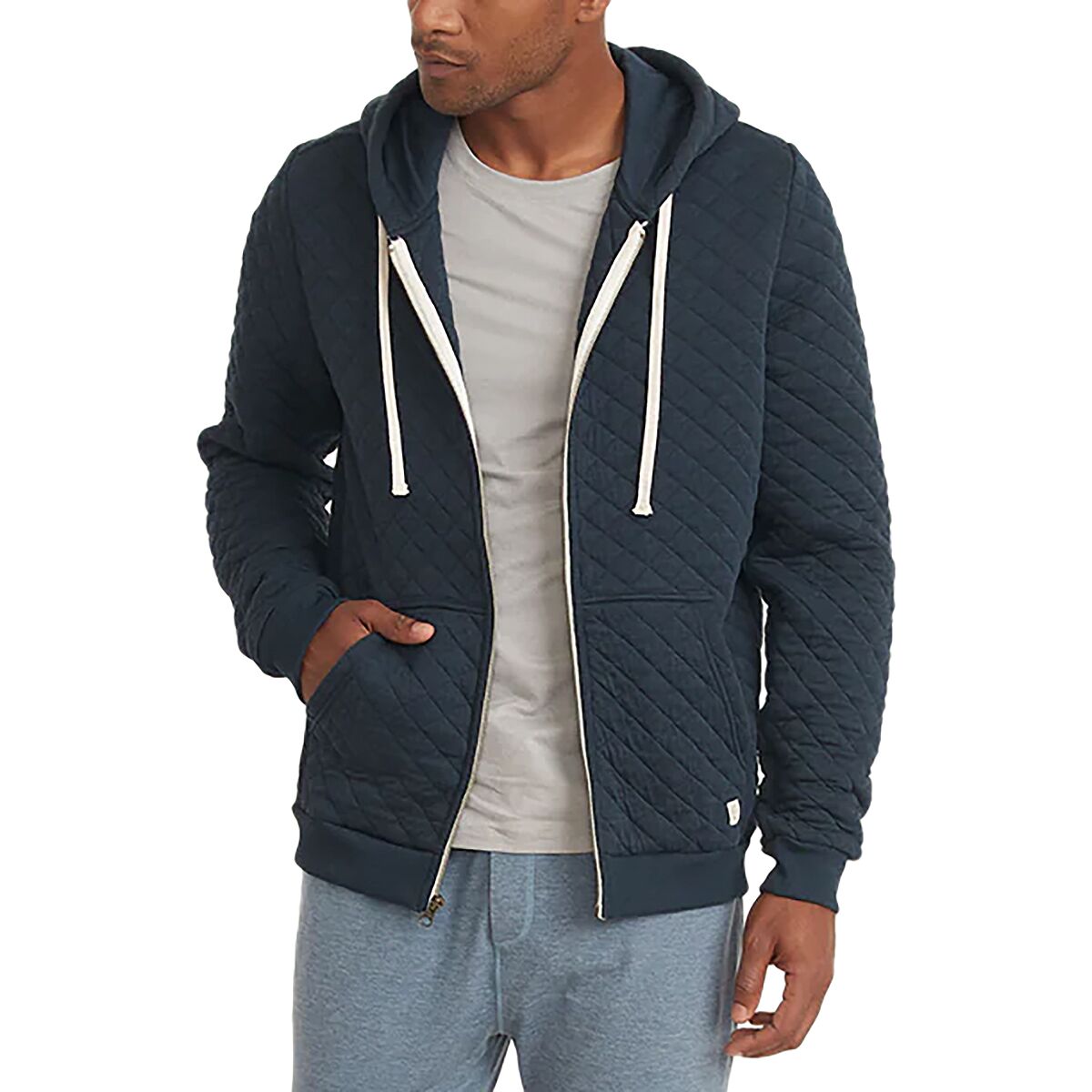 Marine Layer Corbet Quilted Full-Zip Hoodie - Men's - Clothing