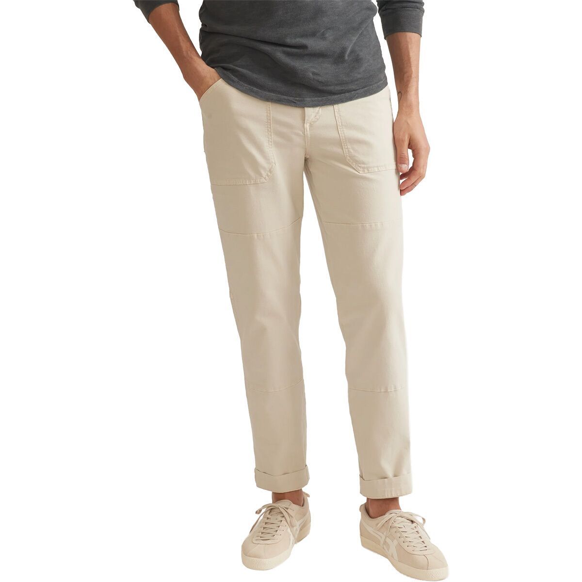 Image of Marine Layer Relaxed Canvas Utility Pant - Men's Natural, 33x31.5