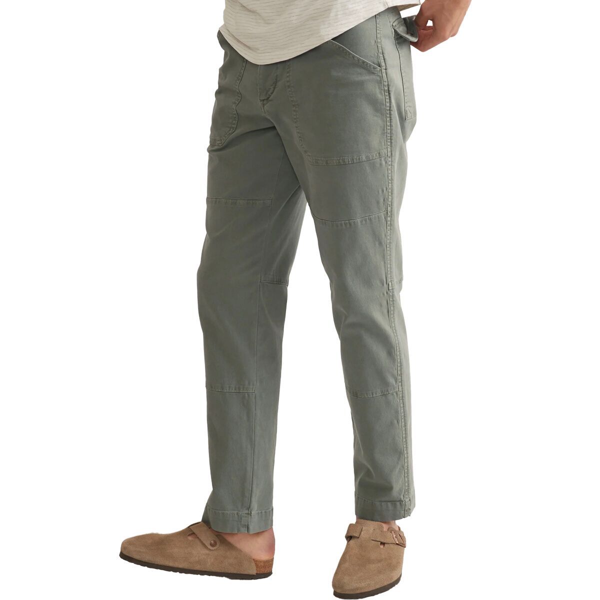 Image of Marine Layer Relaxed Canvas Utility Pant - Men's Vetiver, 36x31.5