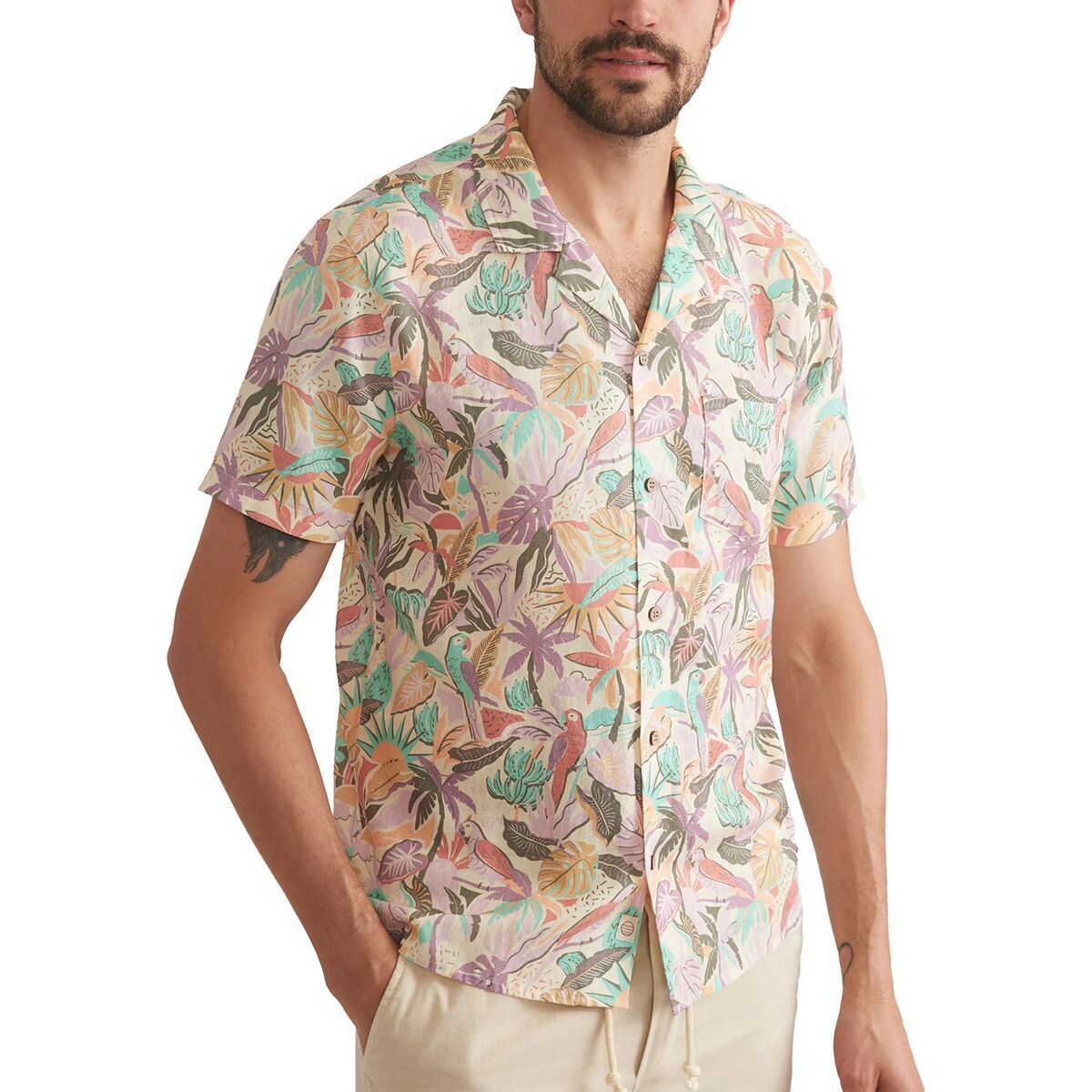 Marine Layer Tencel Linen Resort Short-Sleeve Shirt - Men