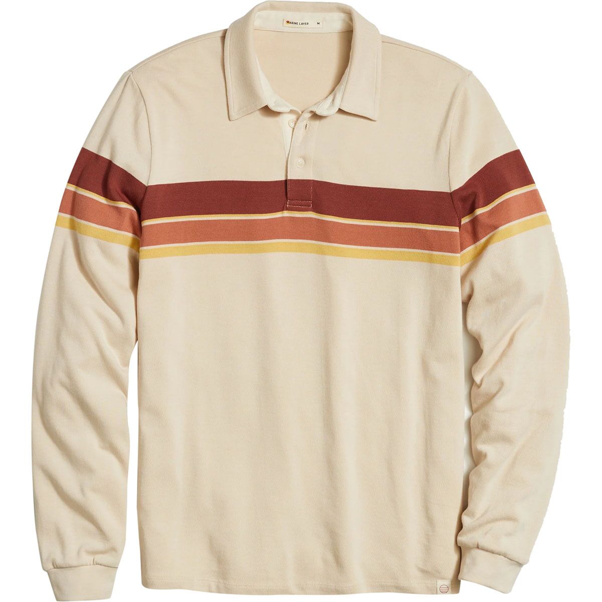 Marine Layer Long-Sleeve Rugby Polo - Mens