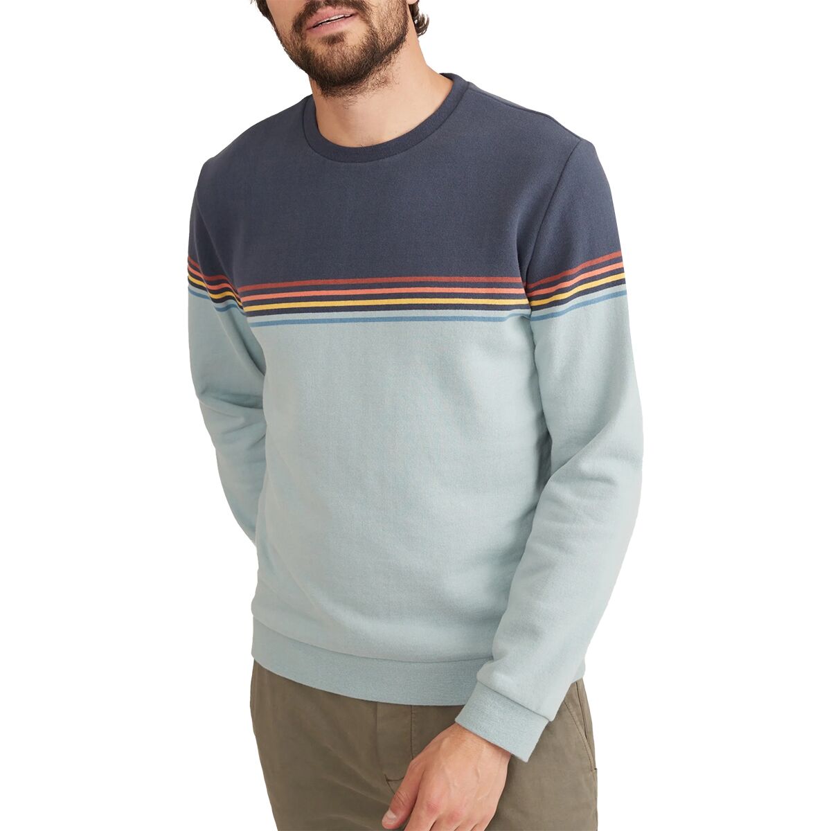 Marine Layer Sunset Stripe Sweatshirt - Men's