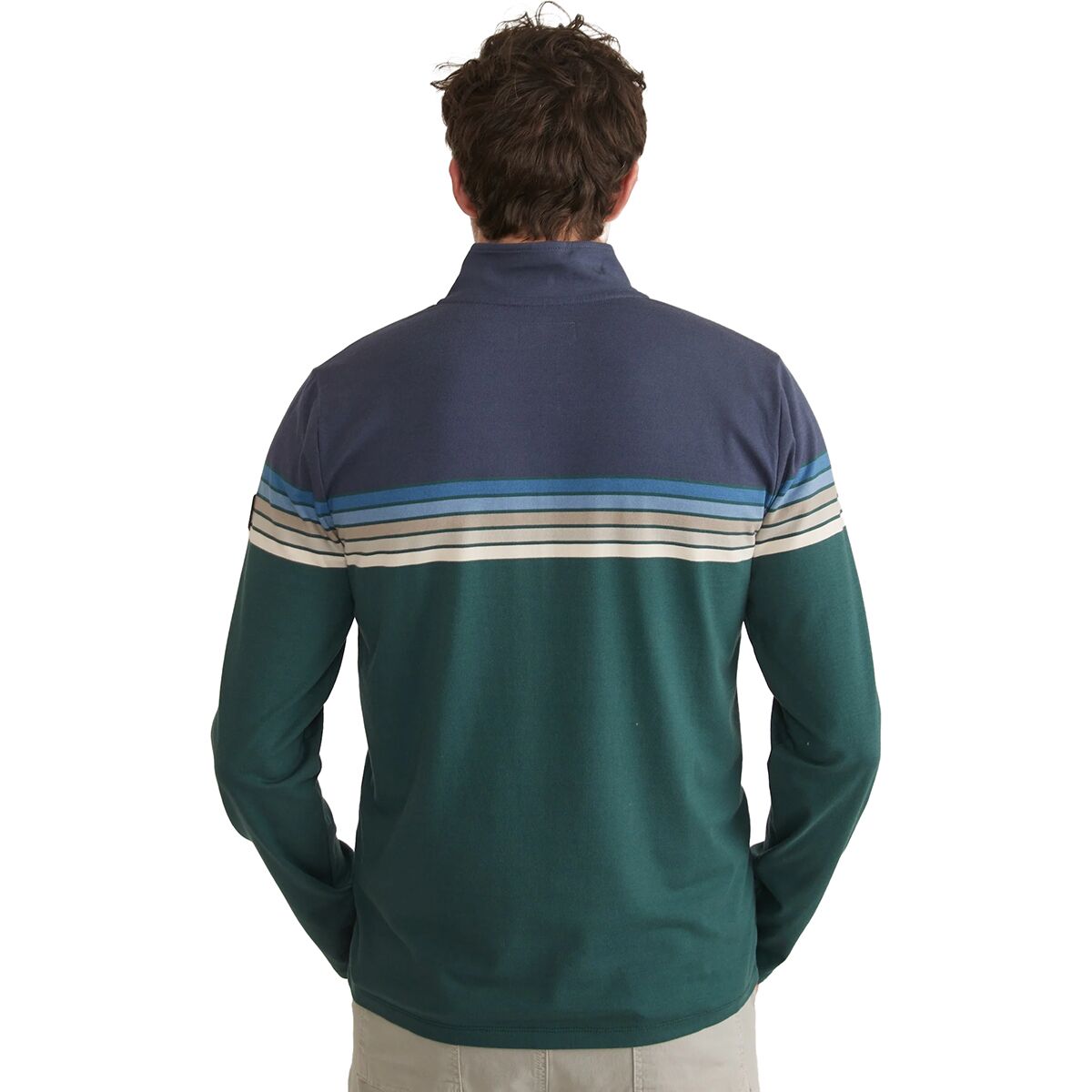 Marine Layer Archive Chest Stripe 1/4-Zip Jacket - Men's - Clothing