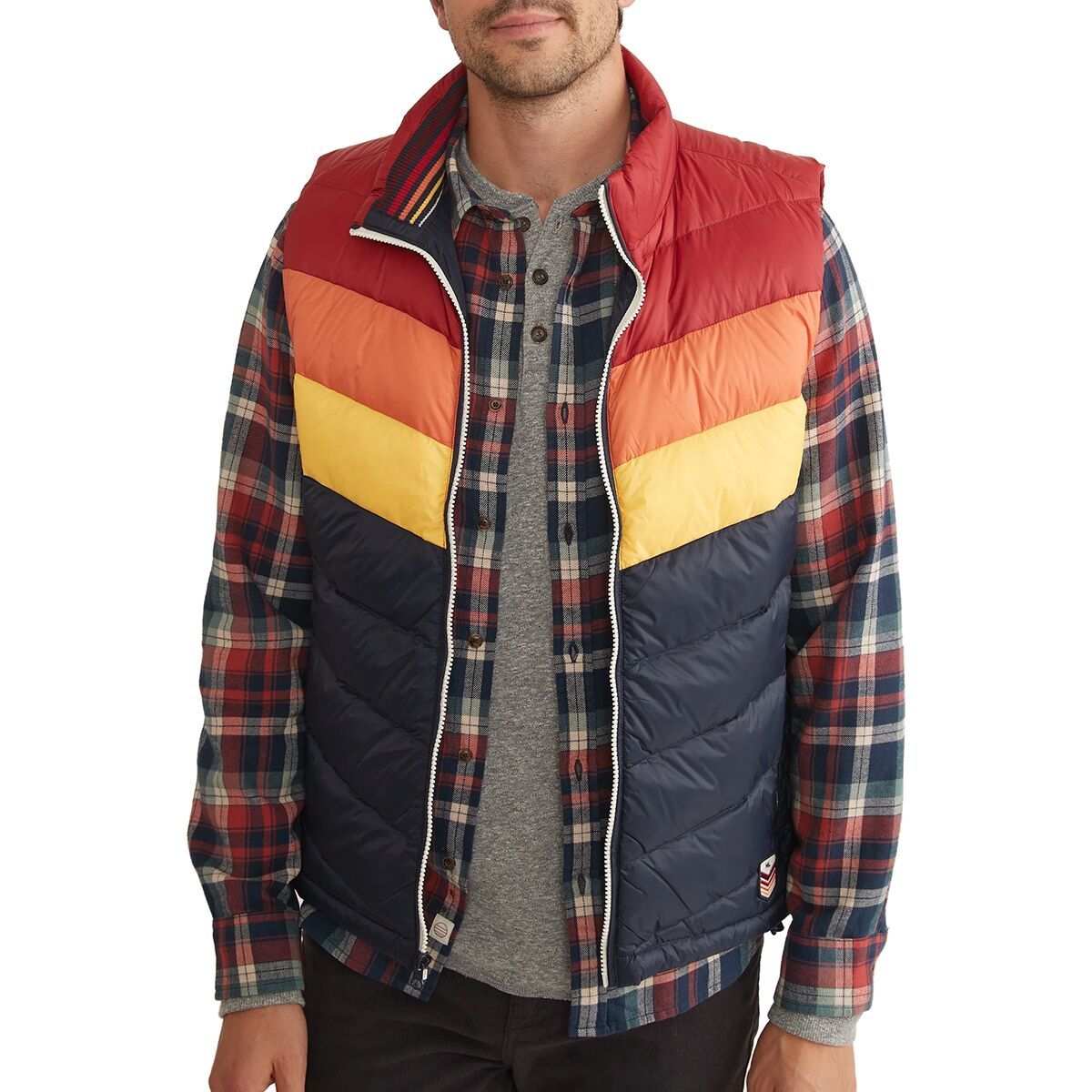 ジャケット・アウター AMAIL Block mode vest SUNCOL.jpg
