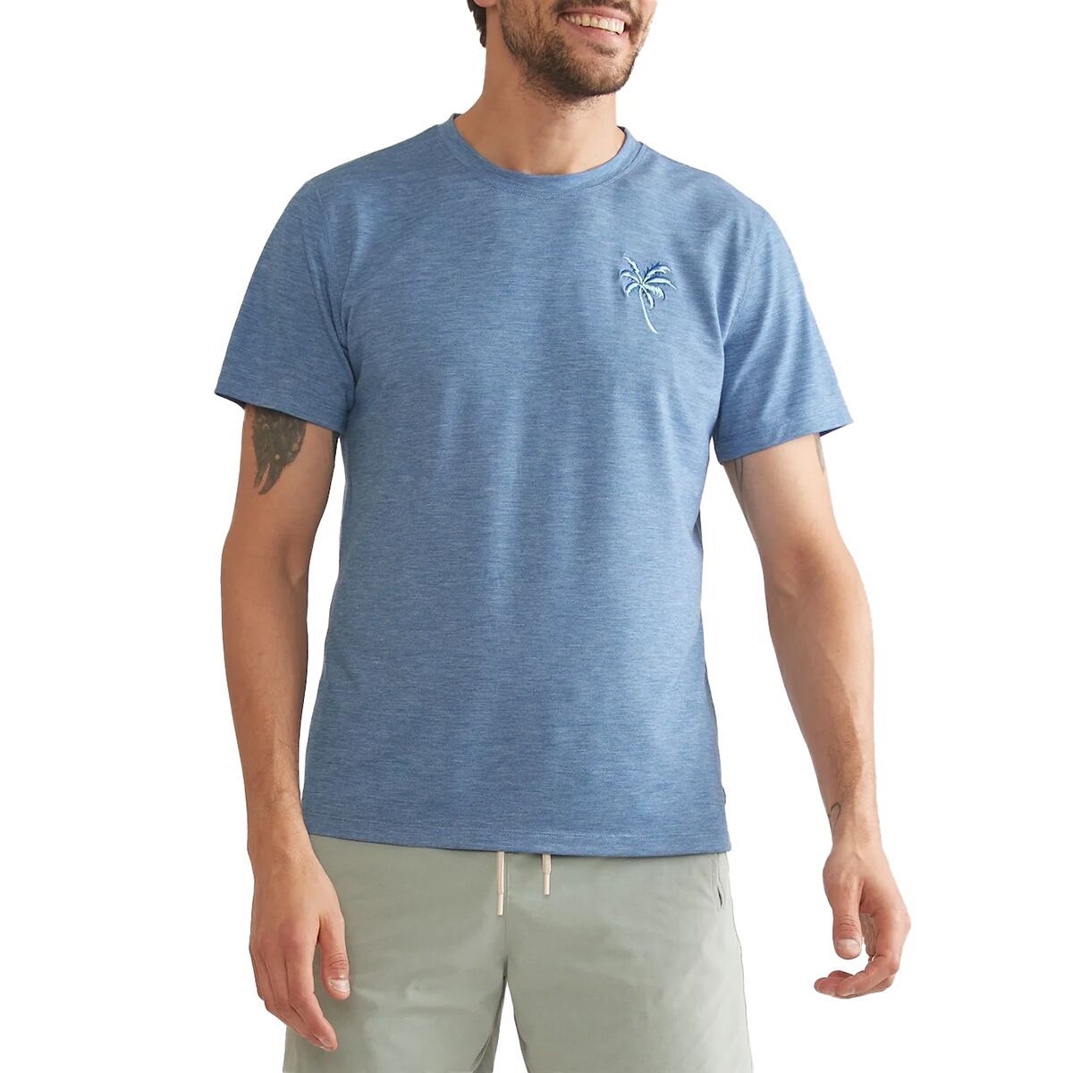 Marine Layer Air Crew Graphic T-Shirt - Men's Cobalt, S