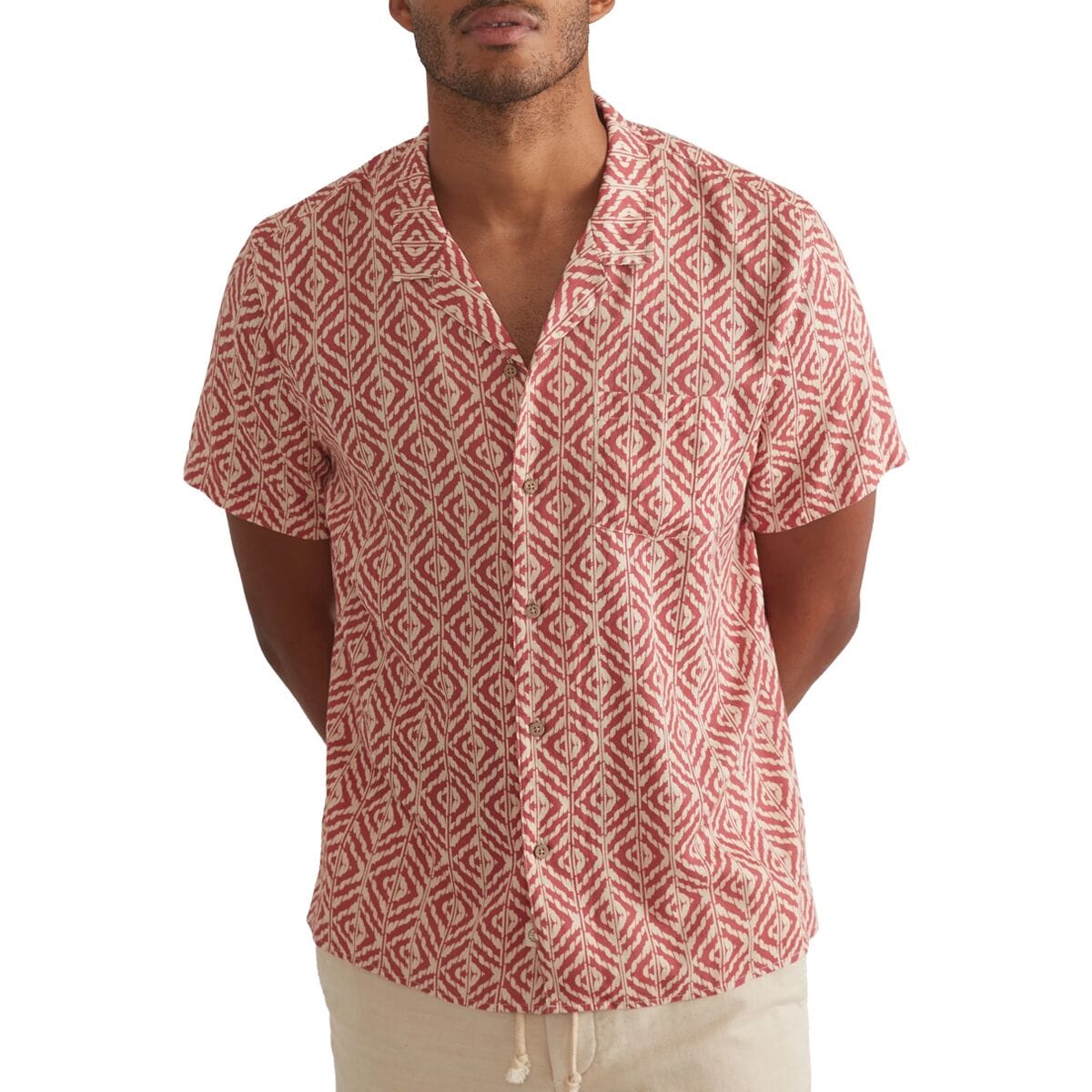 Short-Sleeve Tencel Linen Resort Shirt - Men